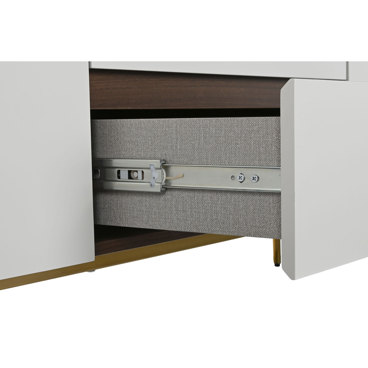 Credenza Home ESPRIT Bianco Marrone Dorato Legno Legno MDF 183 X 41,5 X 80 cm 9 S3059673_7