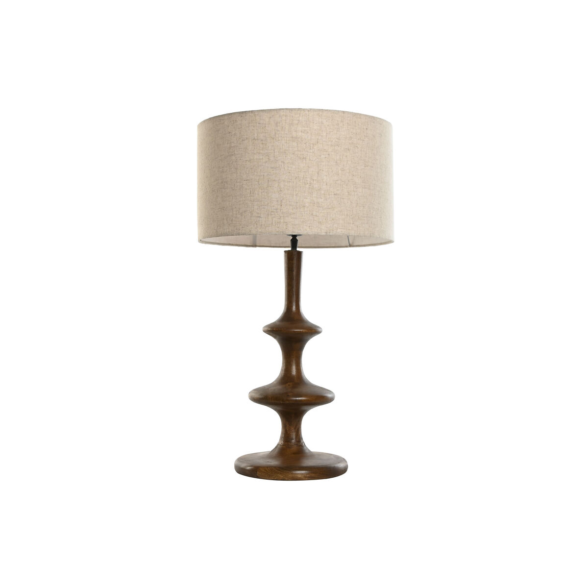 Lampada da tavolo Home ESPRIT Marrone Beige Legno di mango 50 W 220 V 40 x 40 x 70 cm 40 X 40 X 68 CM 2 S3059541_0