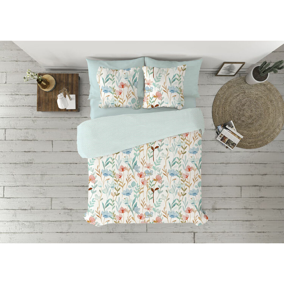 Set di copripiumino Pierre Cardin FANY Acquamarina Ala francese 2 Pezzi 2 D2102441_0