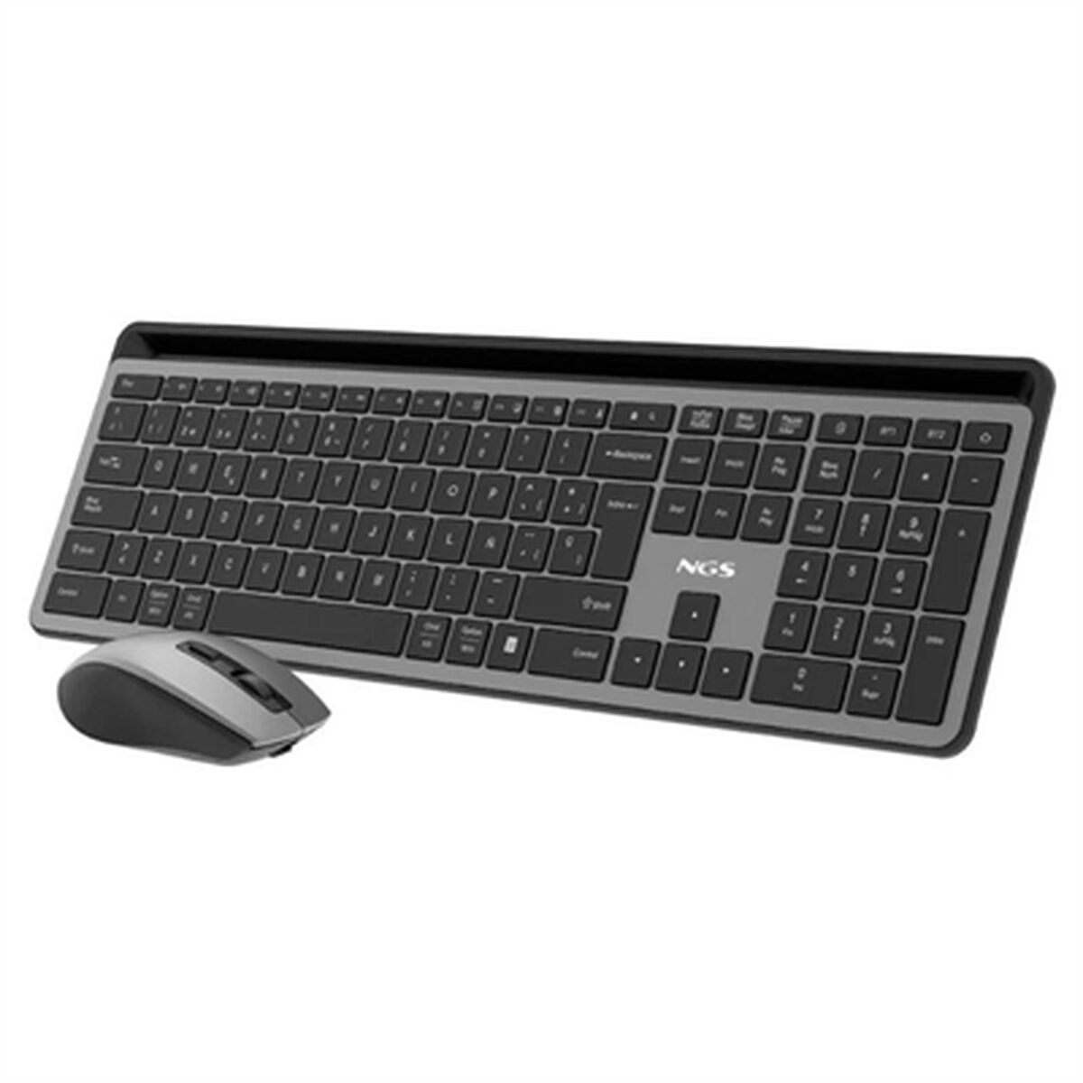 Tastiera e Mouse NGS ECLIPSEKIT Grigio QWERTY 2 S0241435_0
