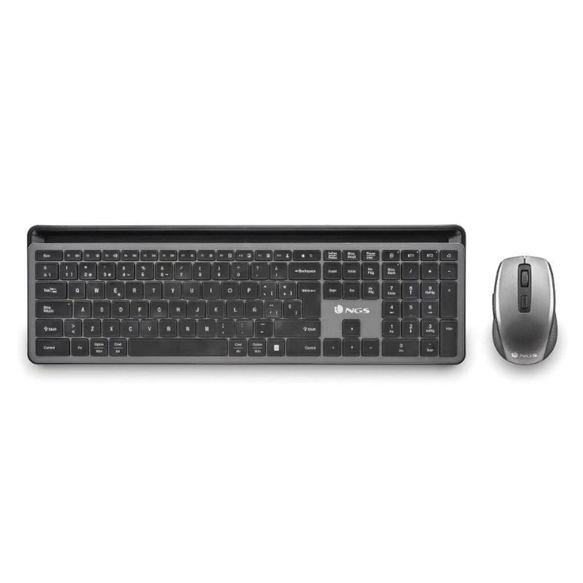 Tastiera e Mouse NGS ECLIPSEKIT Grigio QWERTY 3 S0241435_1