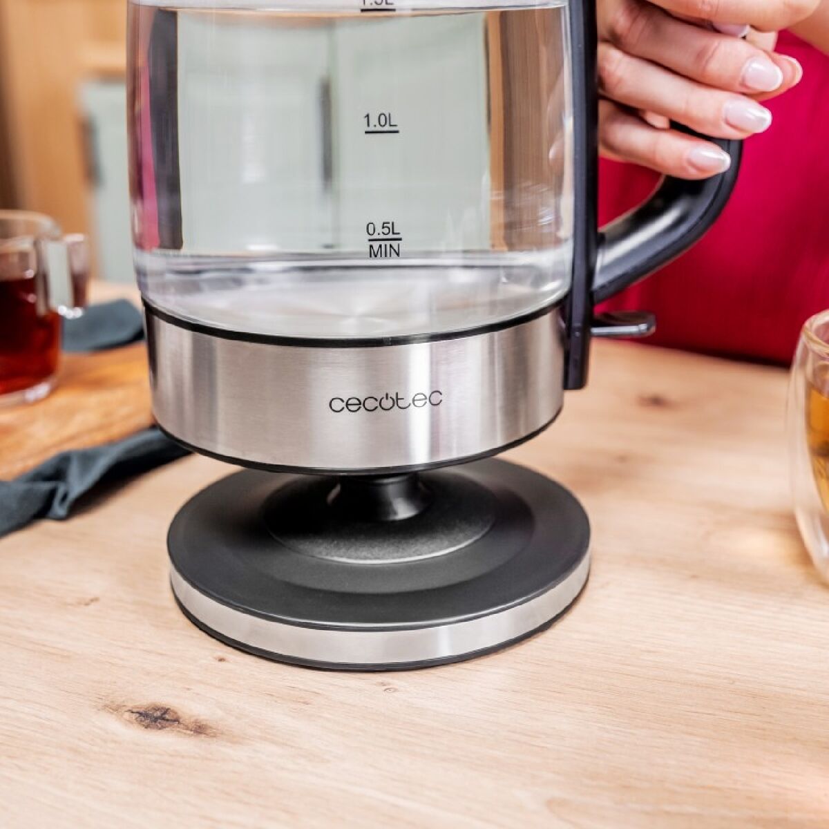 Bollitore Cecotec ThermoSense 340 1850 W Trasparente Vetro Borosilicato 1,7 L 4 V1709956_2