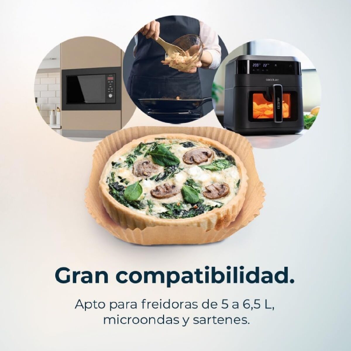 Carta per friggitrice ad aria Cecotec Cecofry 3 V1708644_1