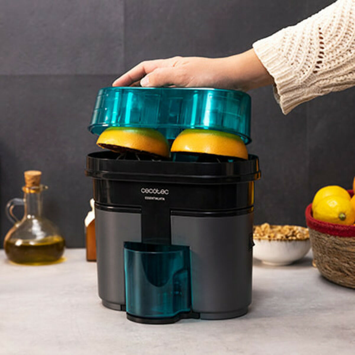 Spremiagrumi Elettrico Cecotec EssentialVita Twice Black 90 W Nero 4 V1705243_2