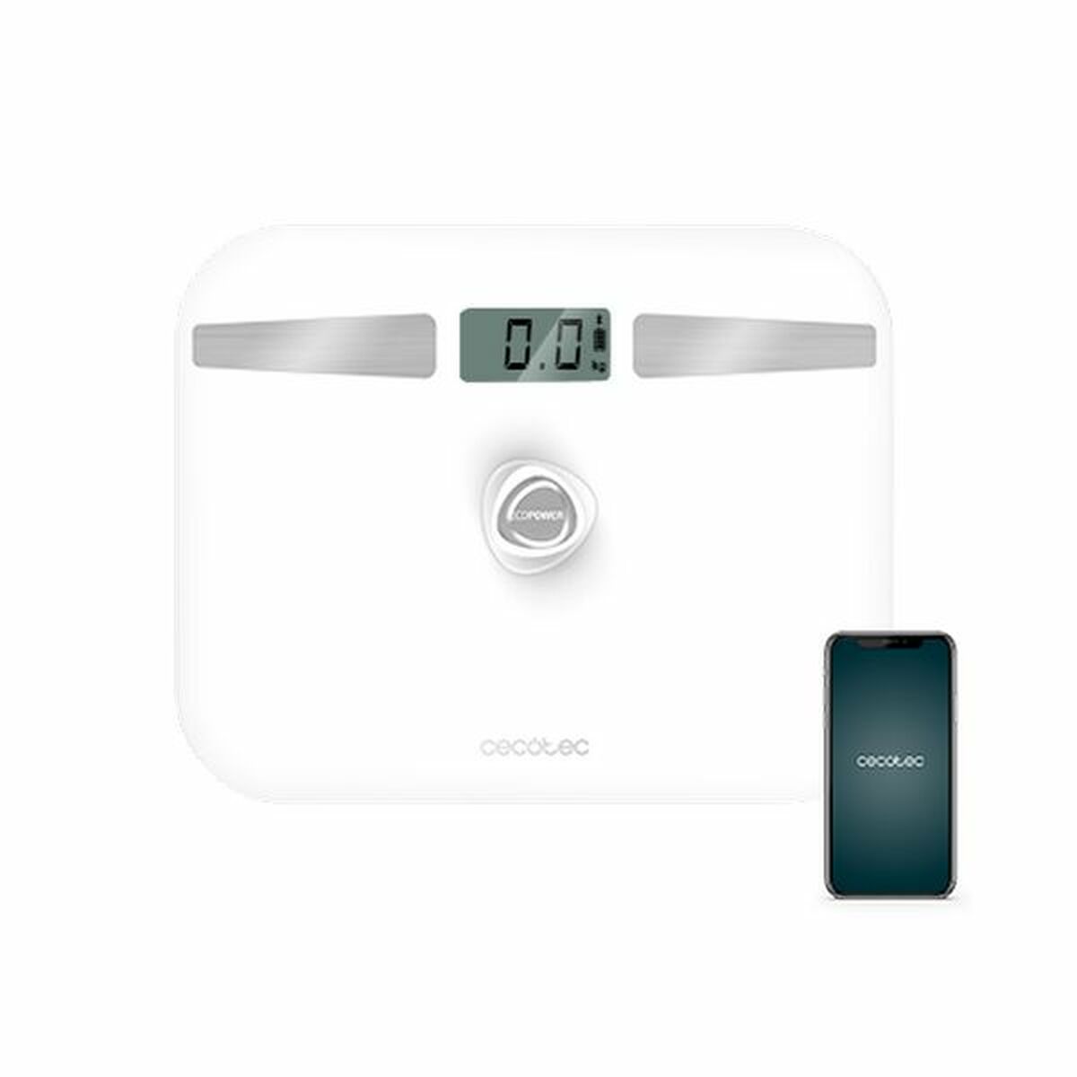 Bilancia Digitale da Bagno Cecotec EcoPower 10200 Smart LCD Bluetooth 180 kg Bianco 180 kg 2 V1705033_0