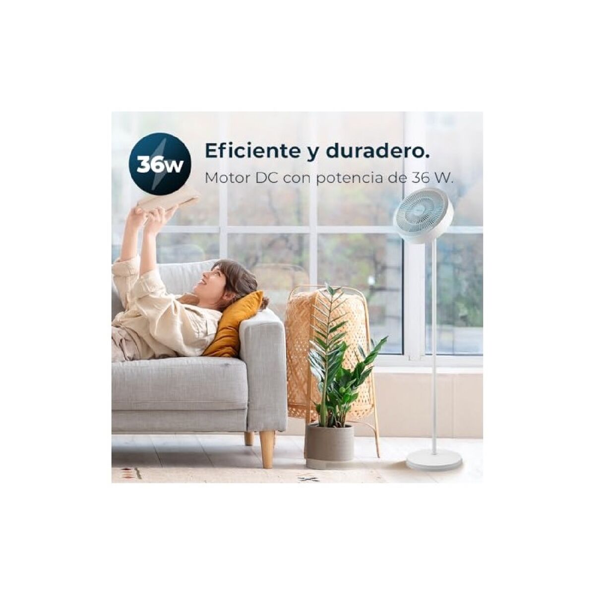 Ventilatore a Piantana Cecotec EnergySilence FanLamp 3 V1709013_1