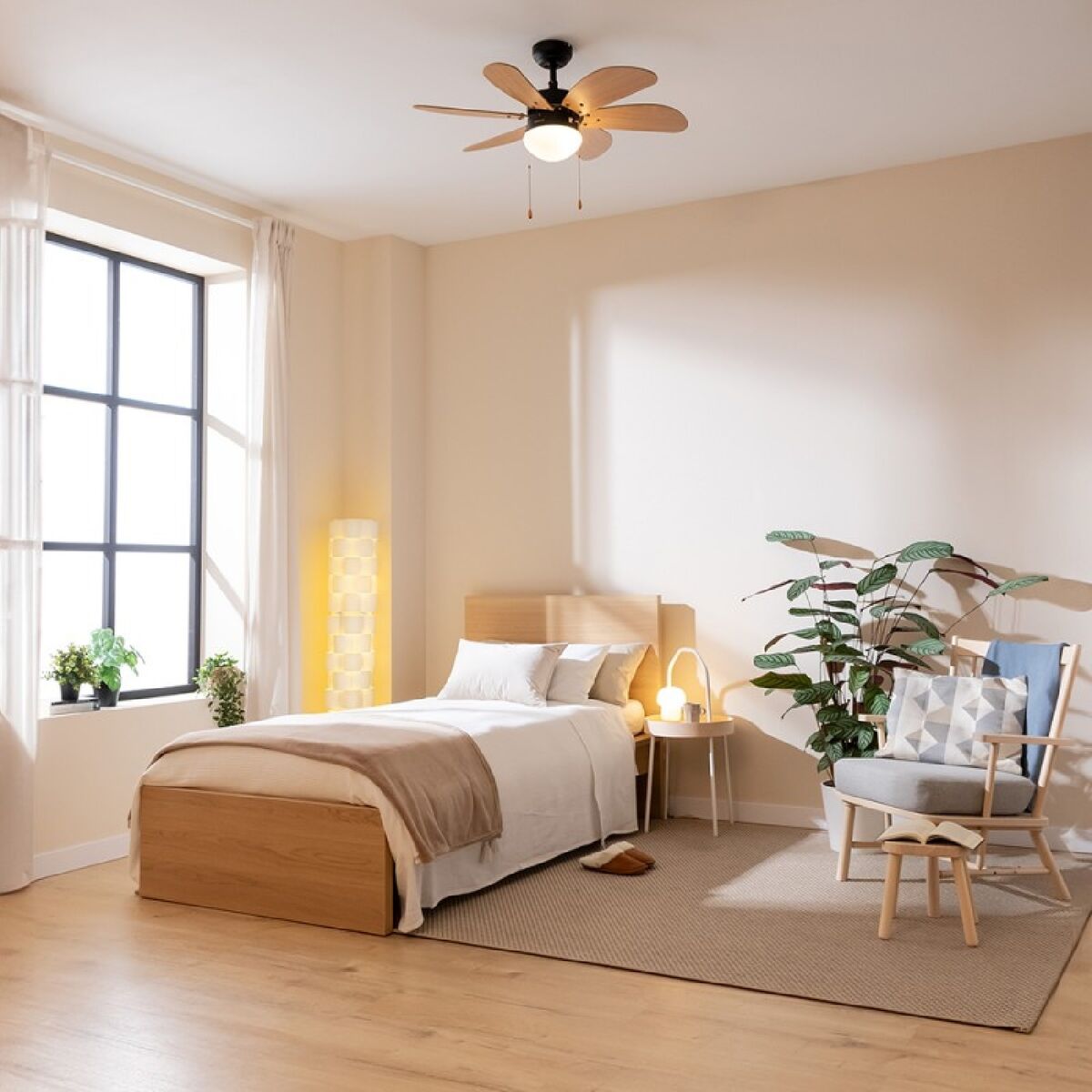 Ventilatore da Soffitto con Luce Cecotec EnergySilence Aero 360 Nero Legno 50 W 5 V1709128_3