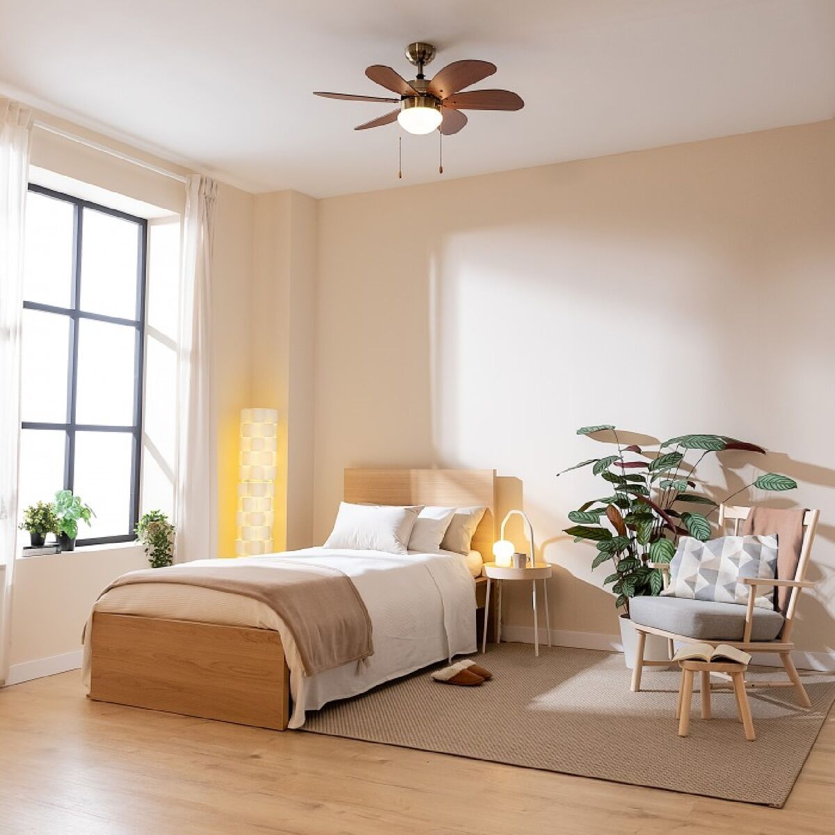 Ventilatore da Soffitto con Luce Cecotec EnergySilence Aero 365 Dorato Legno 50 W 5 V1709131_3