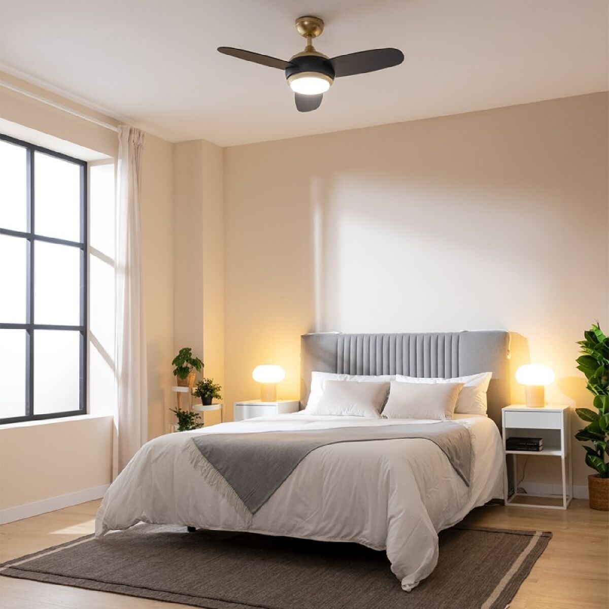 Ventilatore da Soffitto con Luce Cecotec EnergySilence Aero 4265 Nero Dorato 18 W 65 W 4 V1709168_2