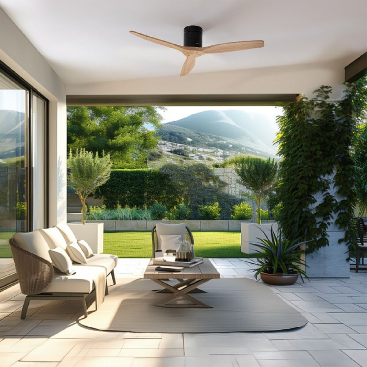 Ventilatore da Soffitto Cecotec EnergySilence Aero 5500 Aqua Nero 40 W Ø132 cm Legno 5 V1709207_3