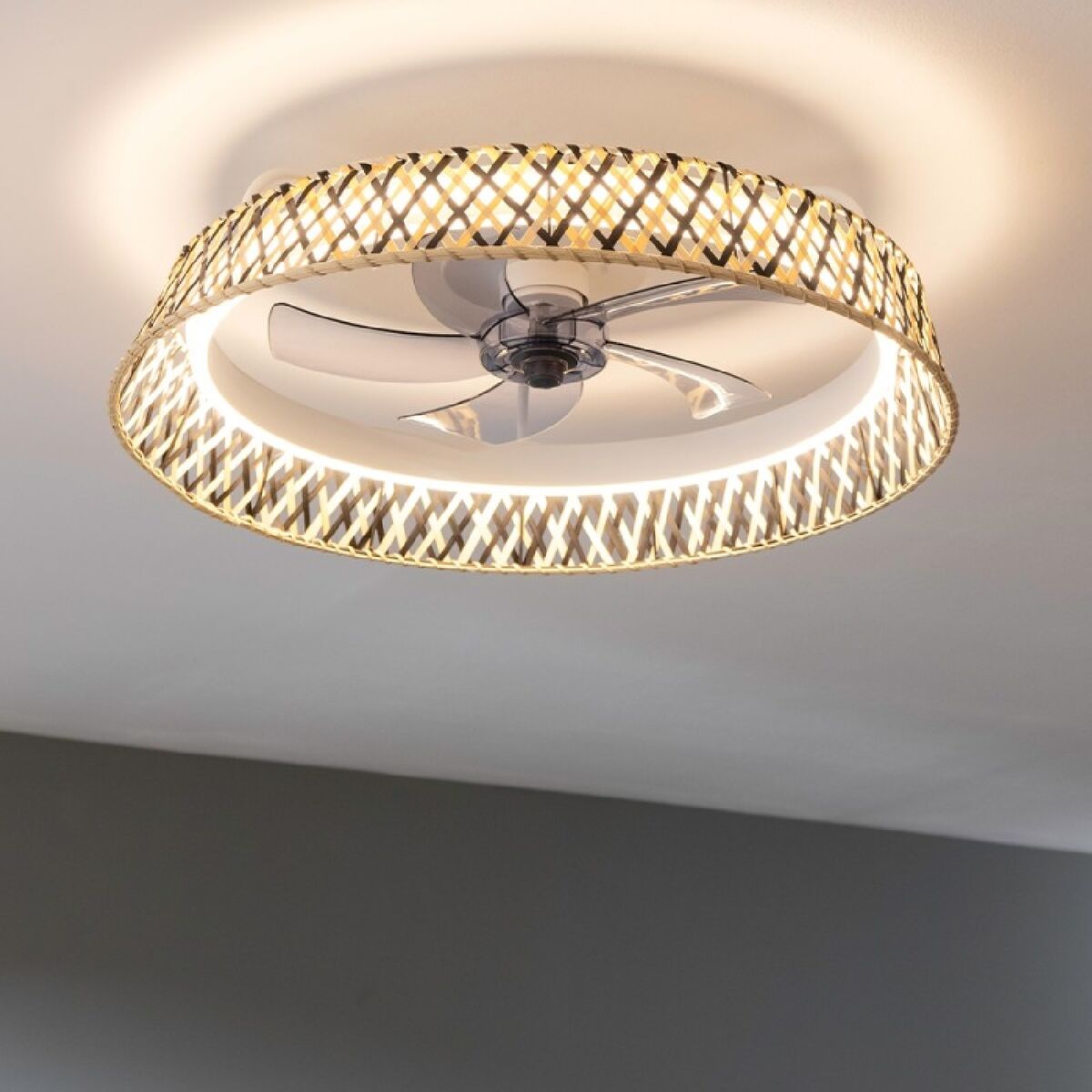 Ventilatore da Soffitto con Luce Cecotec EnergySilence LampAero 610 Natural Design 20 W 45 W 4 V1709257_2