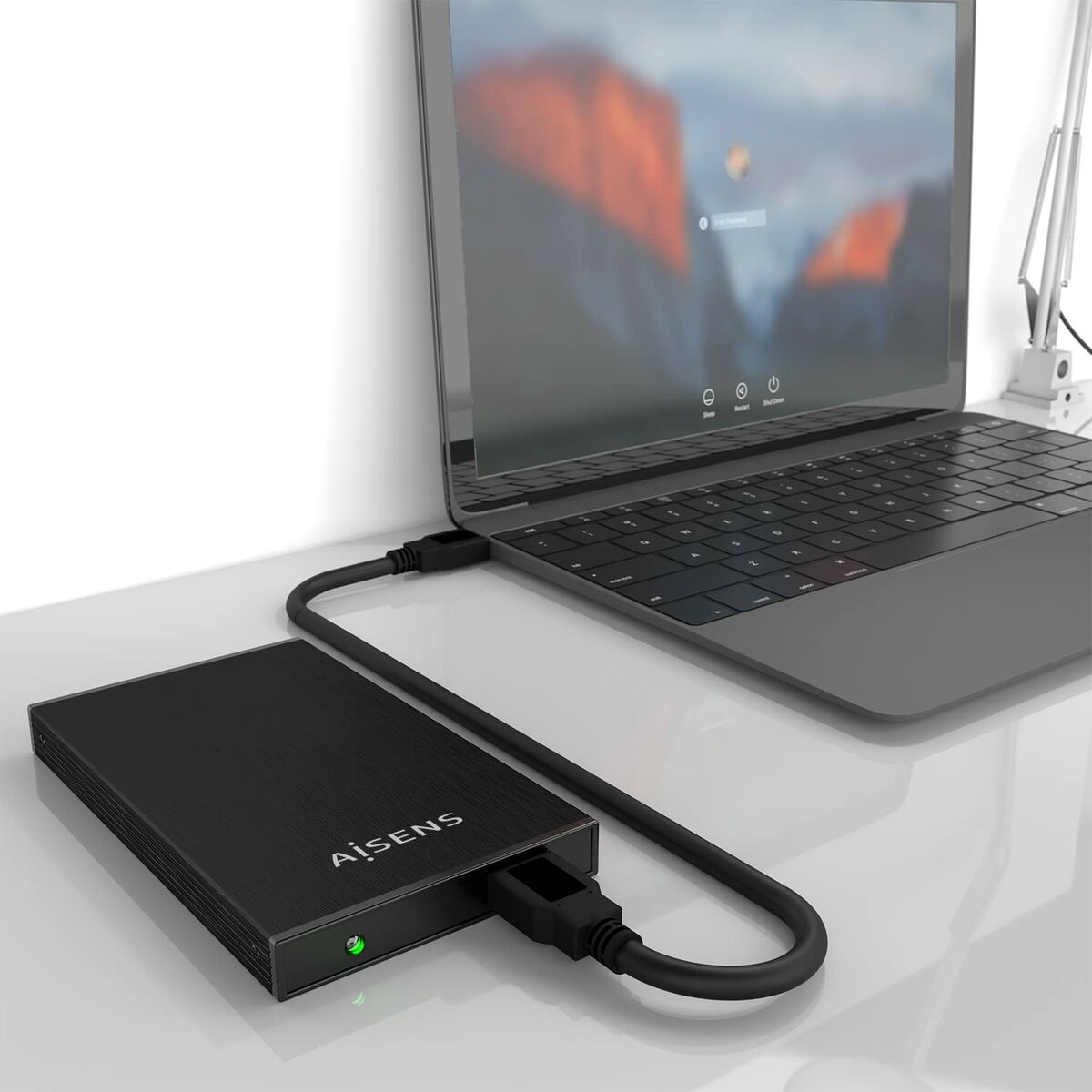 Involucro per Hard Disk Aisens ASE-2523B Nero 2,5" 8 S8423897_6