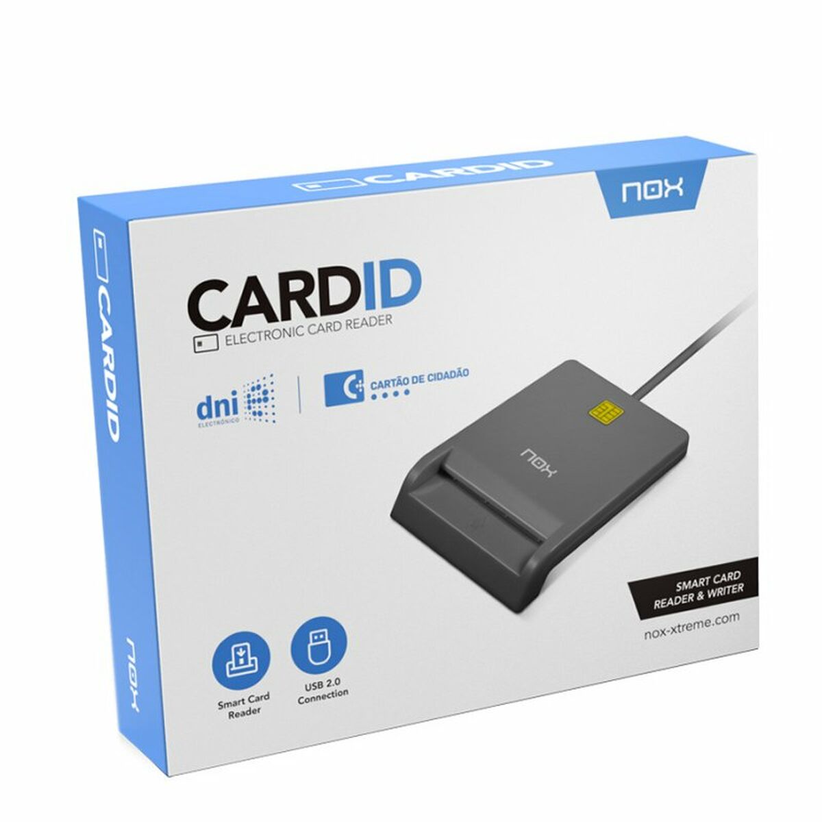 Lettore di Schede Nox-Xtreme Lite Card ID Nero Connessione USB 3 S0233452_1