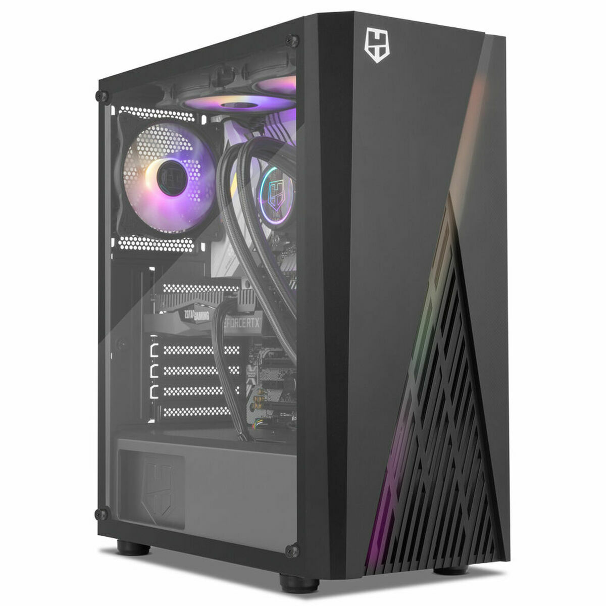 Case computer desktop ATX Nox-Xtreme Hummer Frost Nero ATX 11 S0237778_9