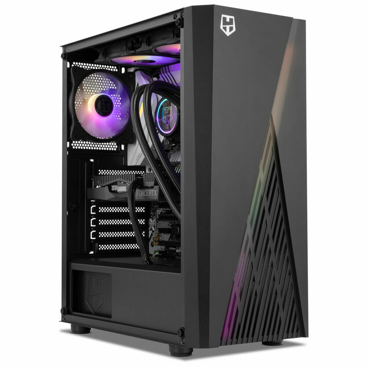 Case computer desktop ATX Nox-Xtreme Hummer Frost Nero ATX 10 S0237778_8