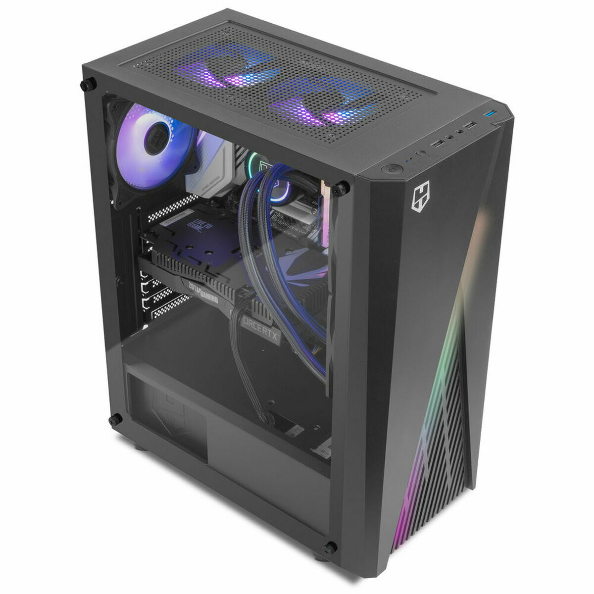 Case computer desktop ATX Nox-Xtreme Hummer Frost Nero ATX 12 S0237778_10
