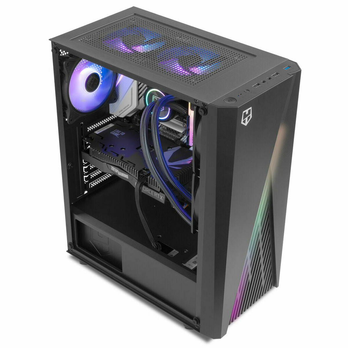 Case computer desktop ATX Nox-Xtreme Hummer Frost Nero ATX 13 S0237778_11