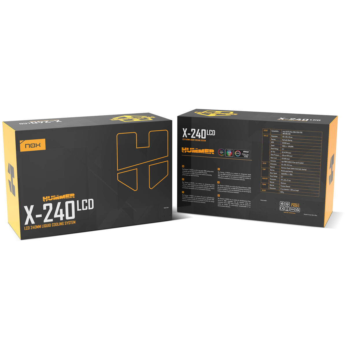 Kit di Refrigerazione Liquida Nox-Xtreme HUMMER X-240 4 S0241448_2