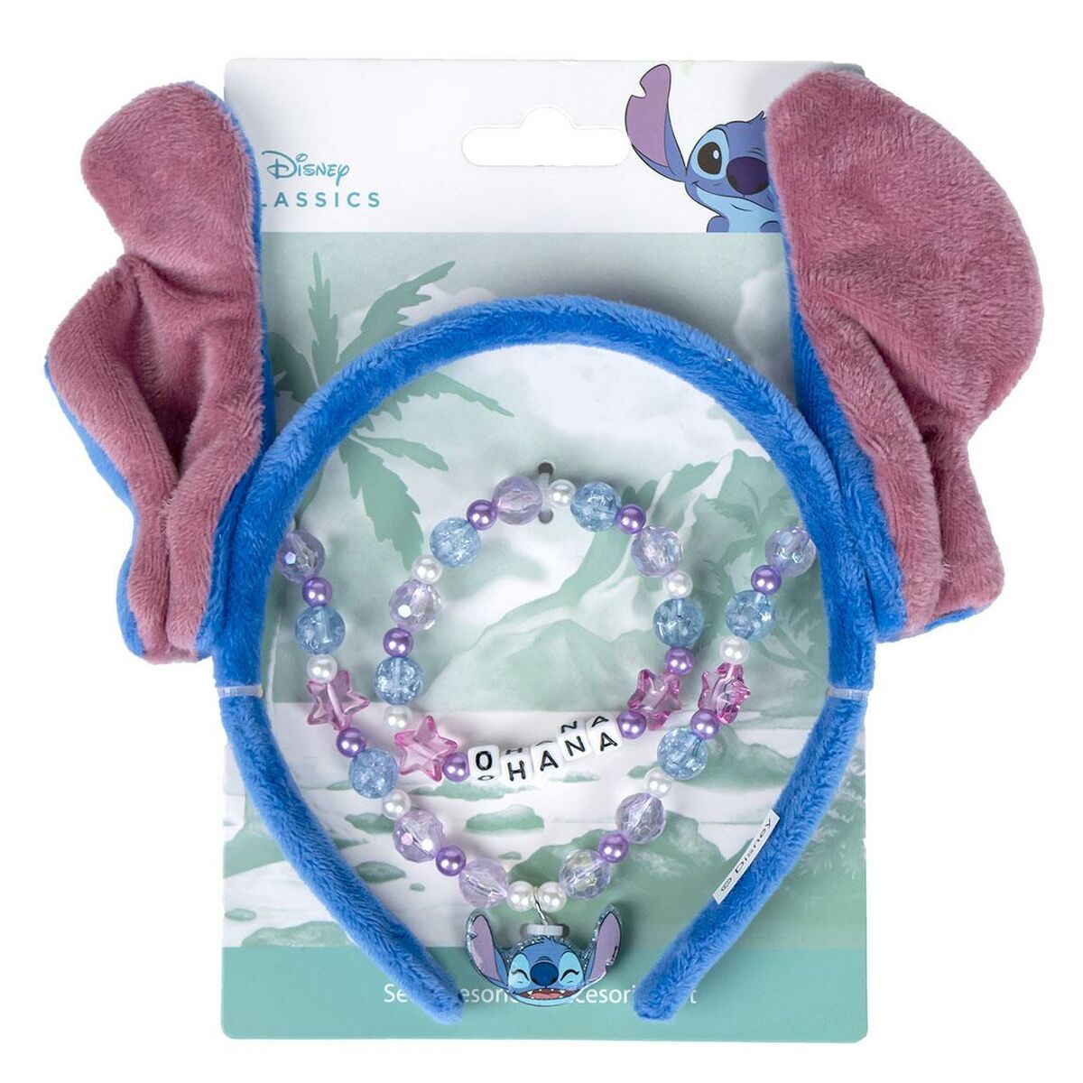 Kit di Bigiotteria Stitch Azzurro Viola 3 Pezzi 2 S0738129_0