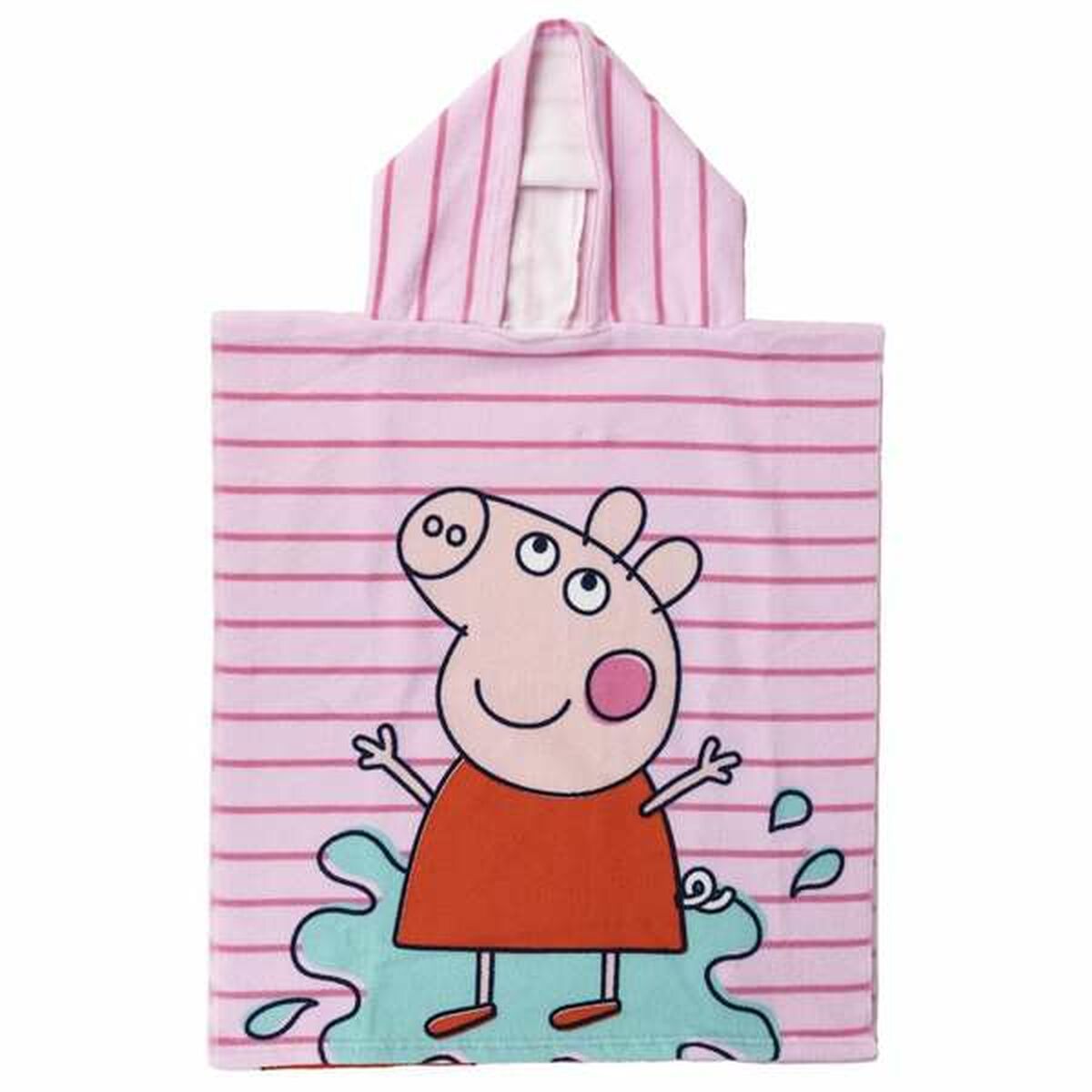 Poncho-Asciugamano con Cappuccio Peppa Pig Rosa 50 x 115 cm 4 S2434373_2