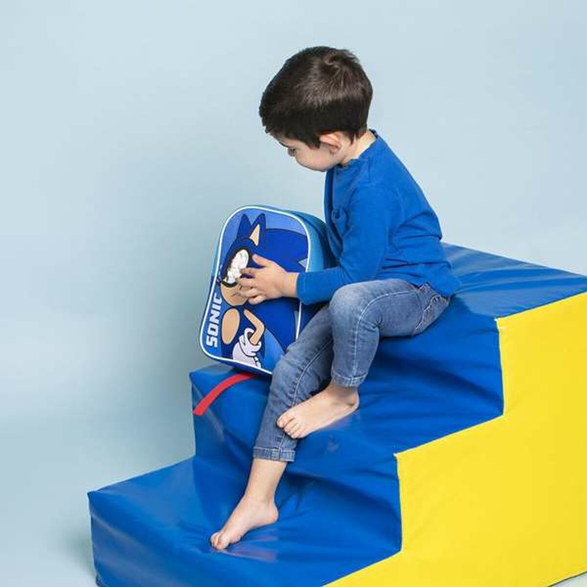 Zaino Scuola Sonic Azzurro 21,7 x 28,0 x 9,0 cm 5 S2442451_3