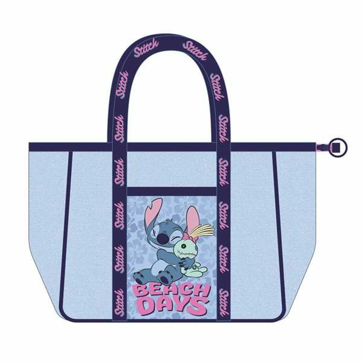 Borsa da Mare Stitch Azzurro 62,0 x 39,0 x 20,0 cm 2 S2450480_0