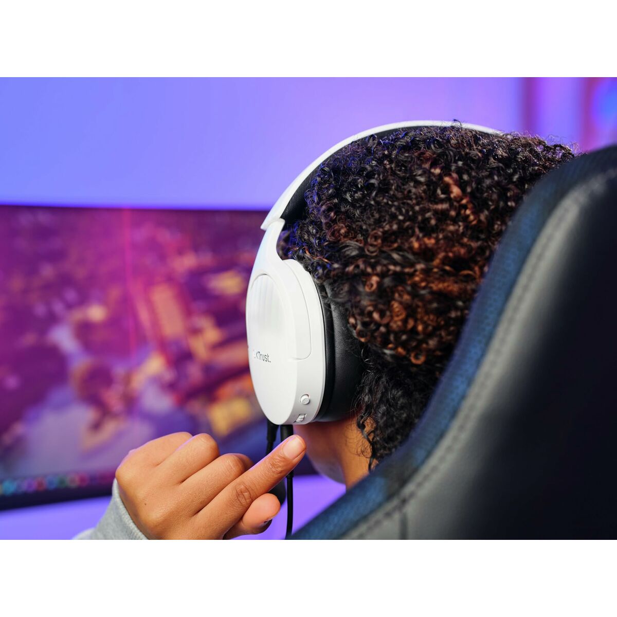 Auricolari con Microfono Trust 25210 Nero/Bianco 10 S7611573_8