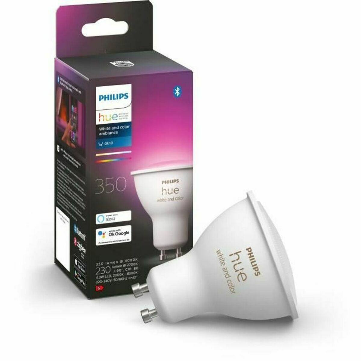 Lampadina Intelligente Philips Pack de 1 GU10 GU10 6500 K 350 lm 2 S0238857_0