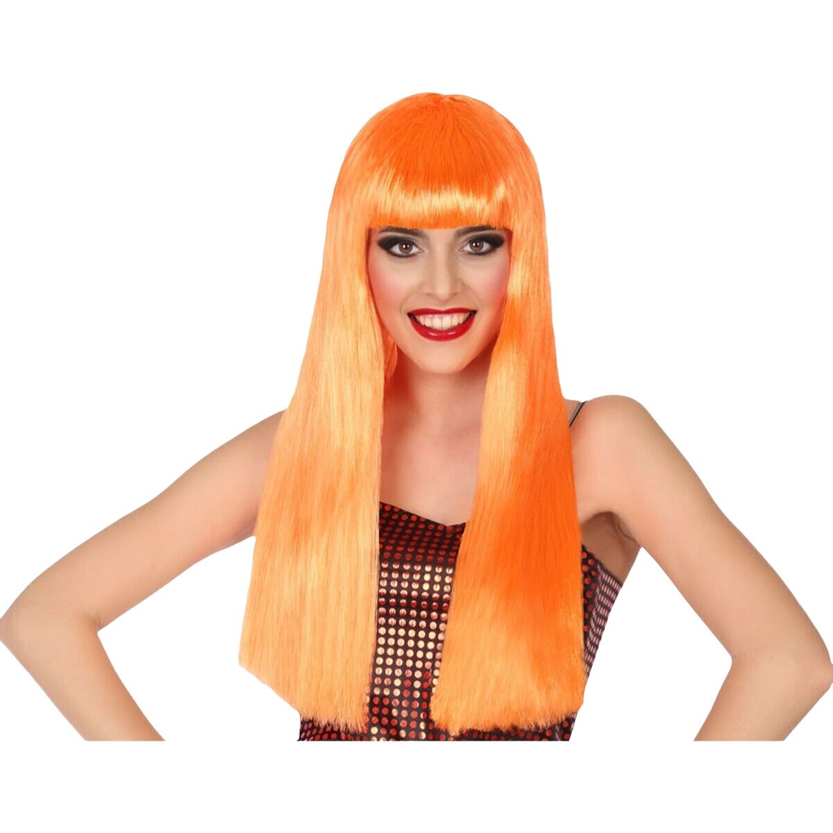 Parrucca Arancio 60 cm 3 S1137438_1