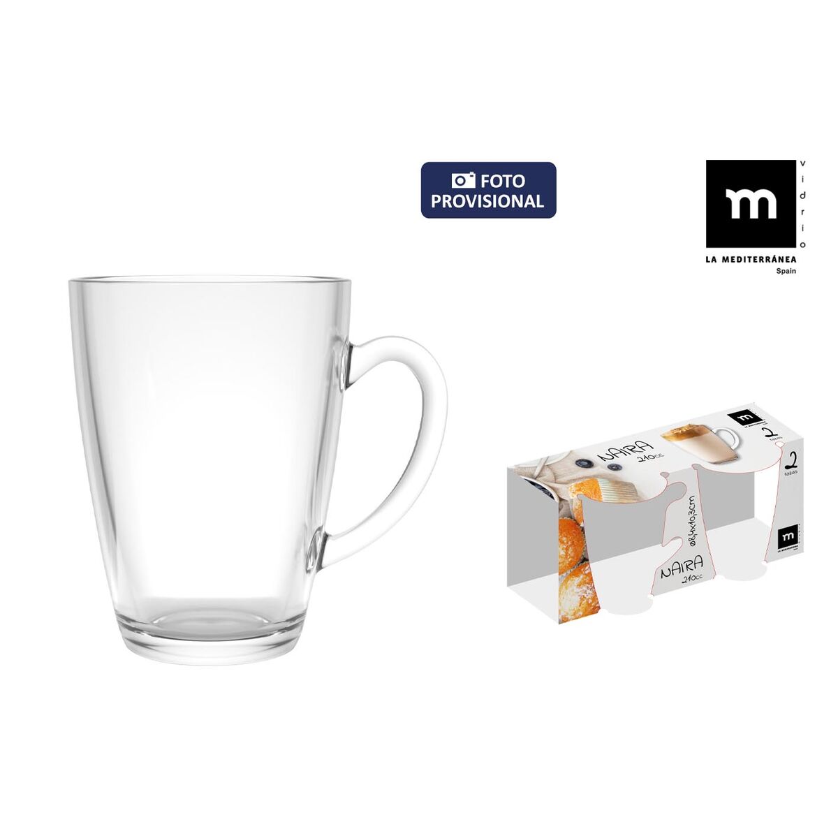 Set di Tazze La Mediterránea Naira 2 Pezzi (36 Unità) 3 S2238499_1