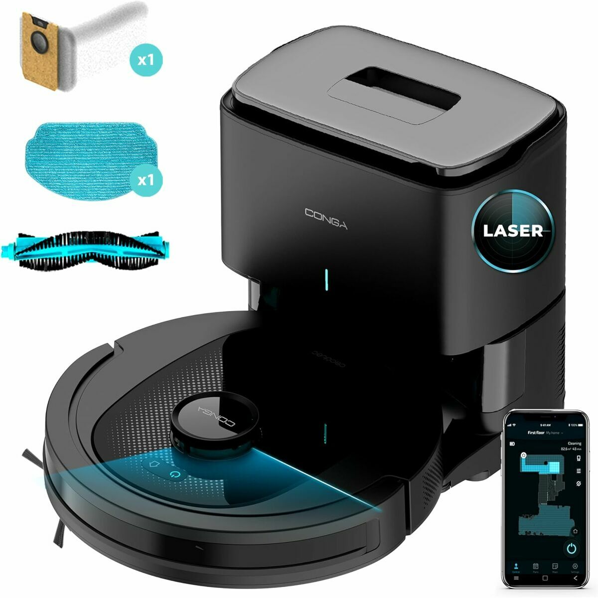 Robot Aspirapolvere Cecotec Conga 7490 Ultimate Home X-Treme 2600 mAh 2 V1708292_0