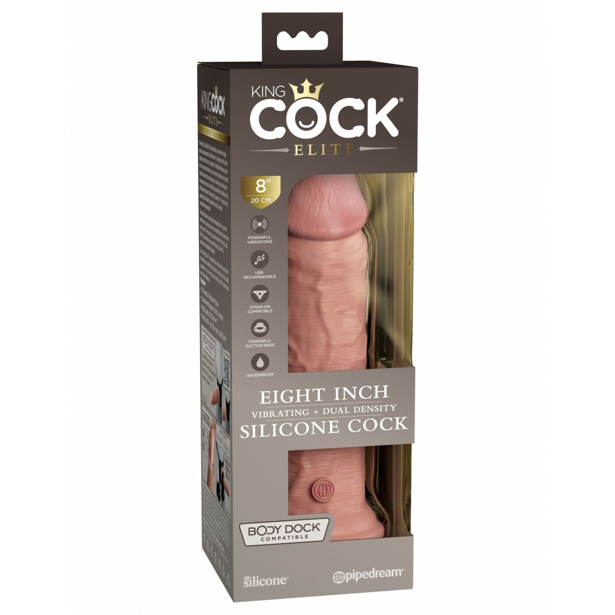 Dildo Realistico Pipedream - King Cock Silicone Naturale 3 M0406377_1