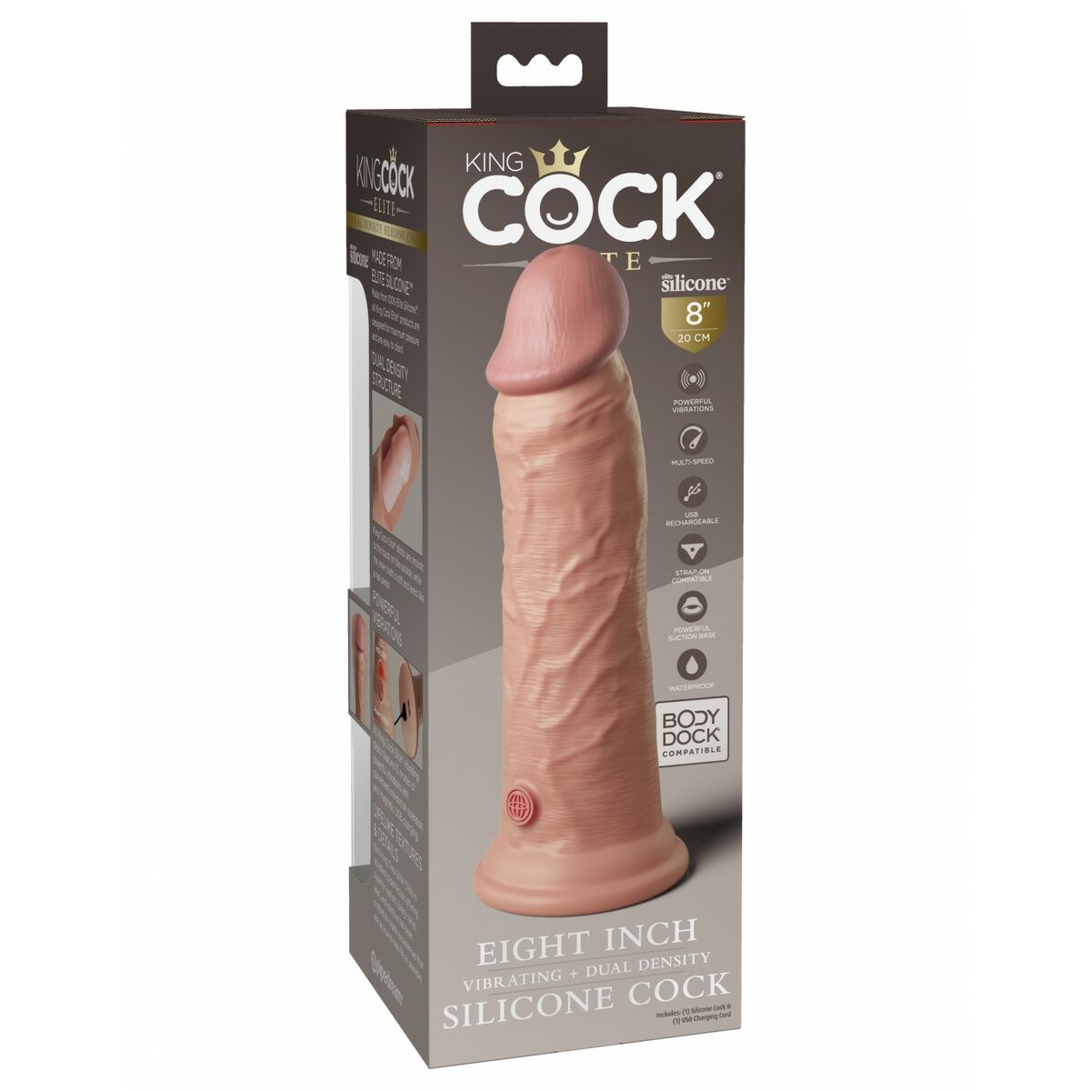 Dildo Realistico Pipedream - King Cock Silicone Naturale 4 M0406377_2