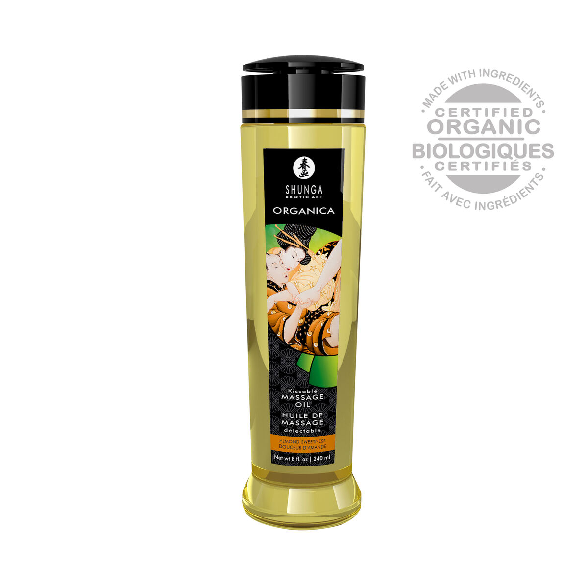 Olio per Massaggi Organico Almond Sweetness Amour Shunga 240 ml 2 S9401167_0