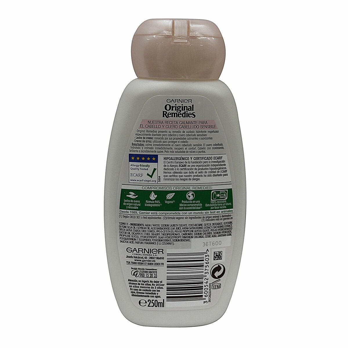 Shampoo Idratante Garnier Original Remedies Avena 250 ml 3 S05101830_1
