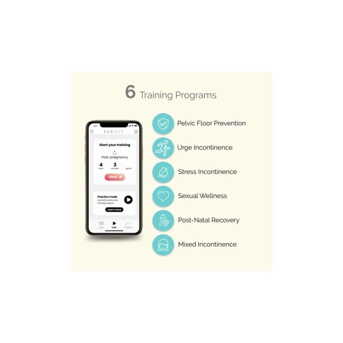 Dispositivo per Allenamento del Pavimento Pelvico Perifit Rosa 4 M0402176_2