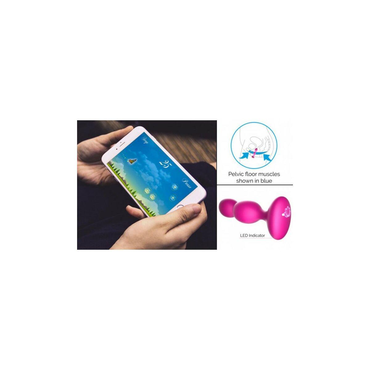 Dispositivo per Allenamento del Pavimento Pelvico Perifit Rosa 5 M0402176_3