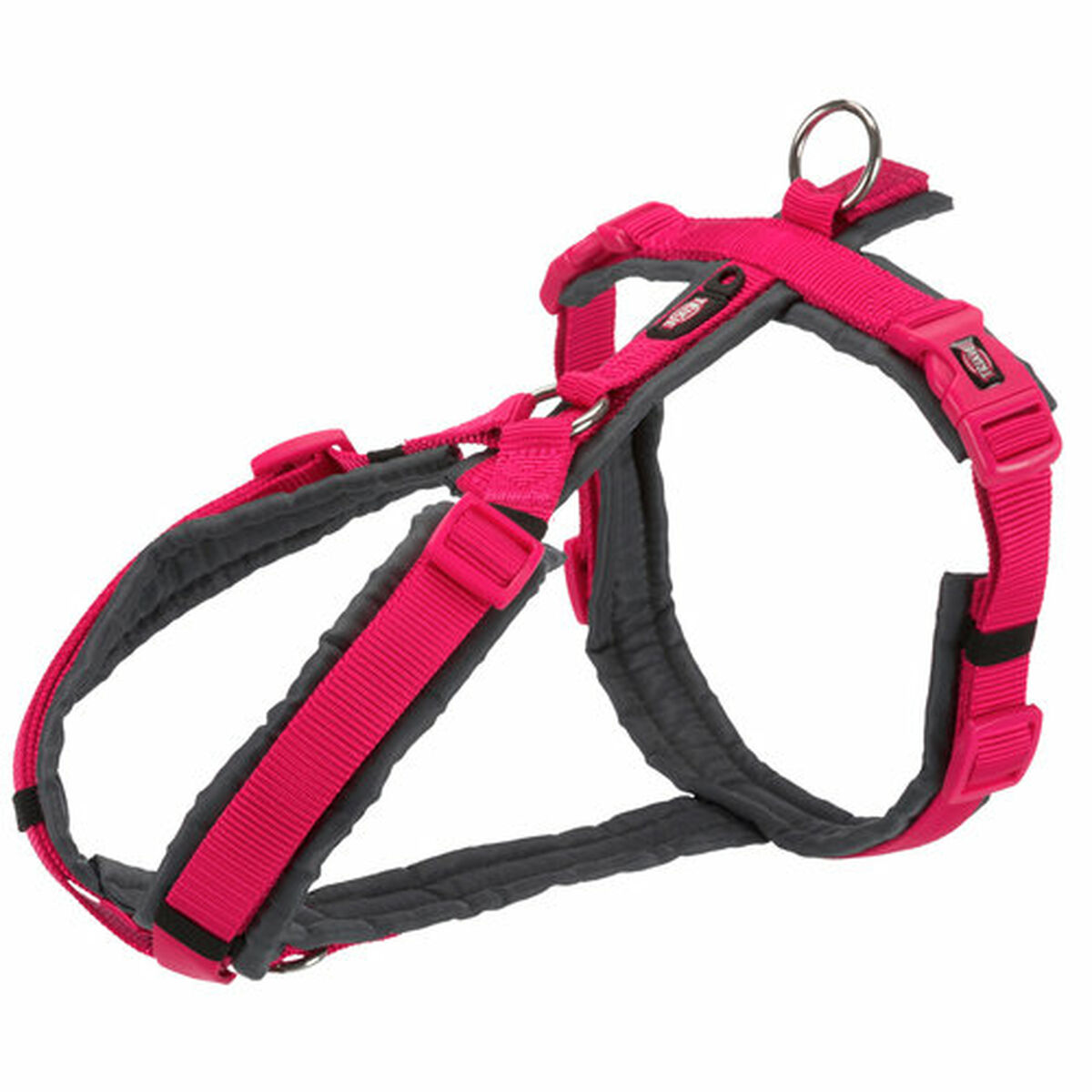 Imbracatura per Cani Trixie Trekking New Premium Grafite Fucsia S/M 3 M0604044_1