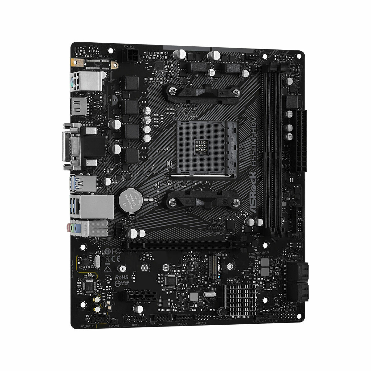 Scheda Madre ASRock B550M-HDV AMD AM4 AMD B550 5 M0321781_3