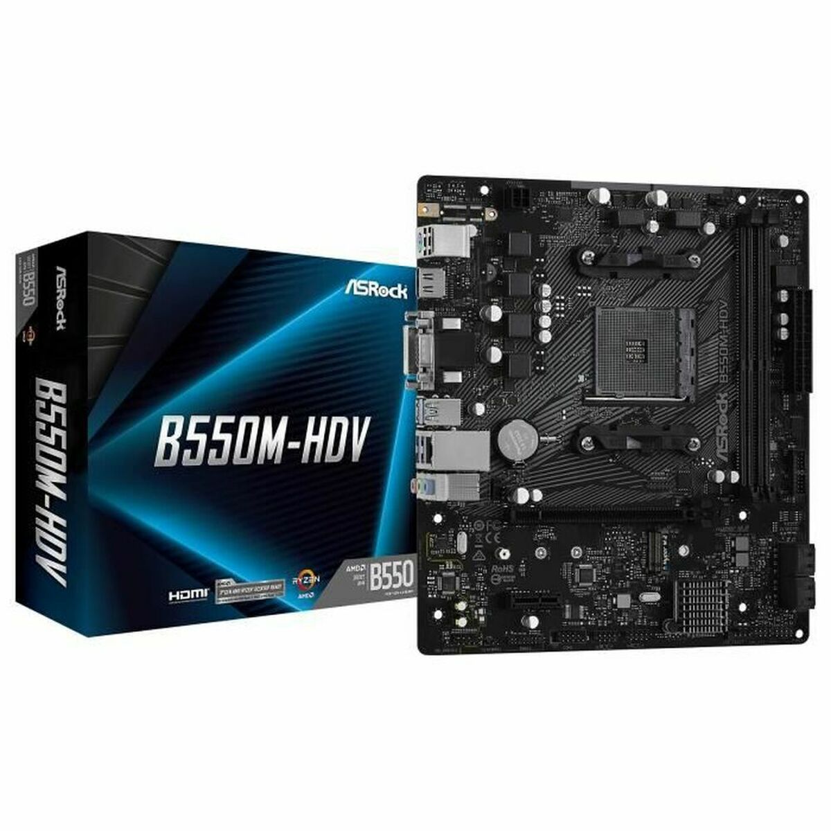 Scheda Madre ASRock B550M-HDV AMD AM4 AMD B550 2 M0321781_0