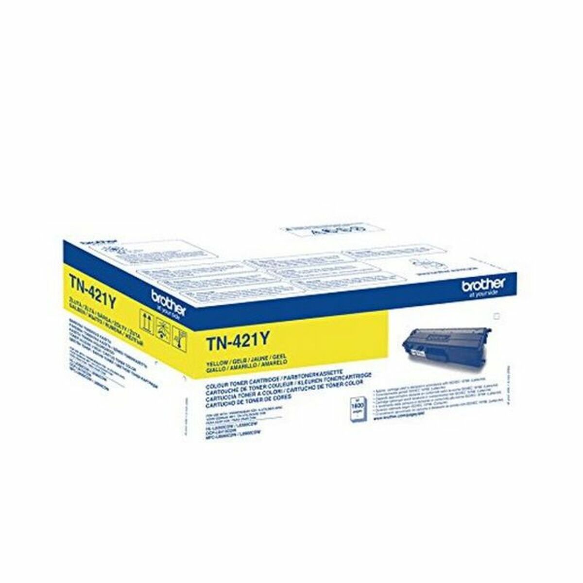 Toner Originale Brother TN421Y Giallo Nero 3 S55100434_1