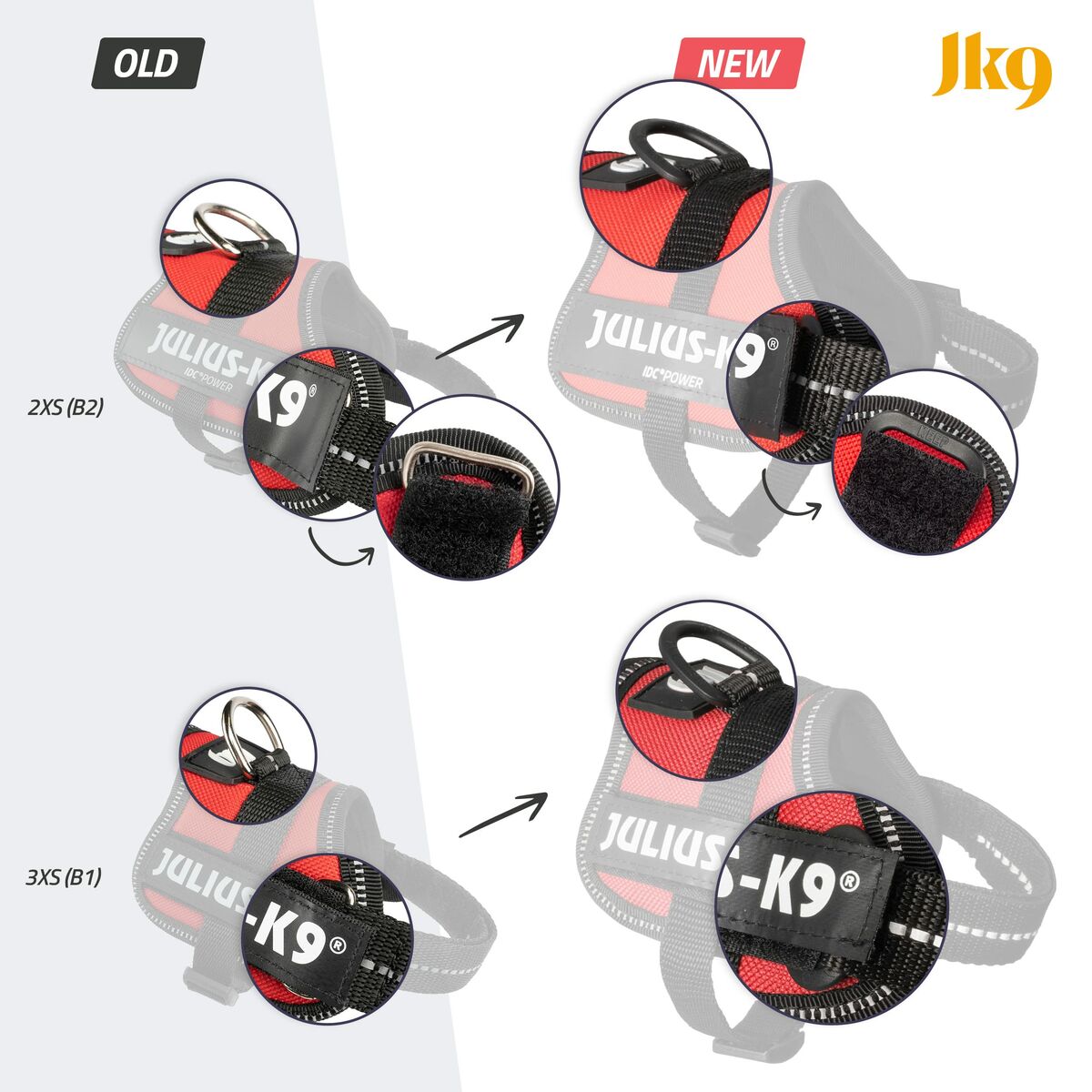 Imbracatura per Cani Julius K9 Power Rosso L/XL 2 6 M0604041_4