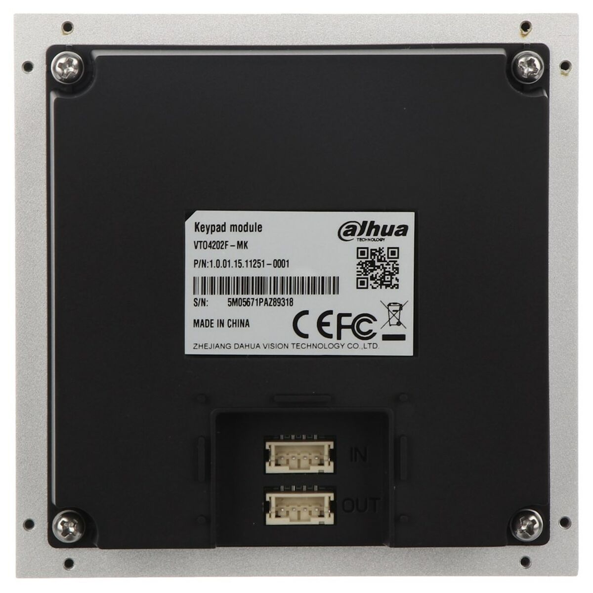 Citofono Dahua DHI-VTO4202F-MK Argentato Metallo 3 M0312163_1