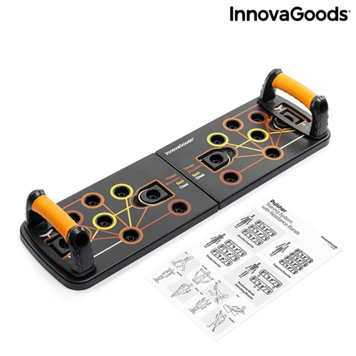 Tavola per Flessioni Push-Up con Bande di Resistenza e Manuale per gli Esercizi Pulsher InnovaGoods Gomma (Ricondizionati A) 16 V0700914_14