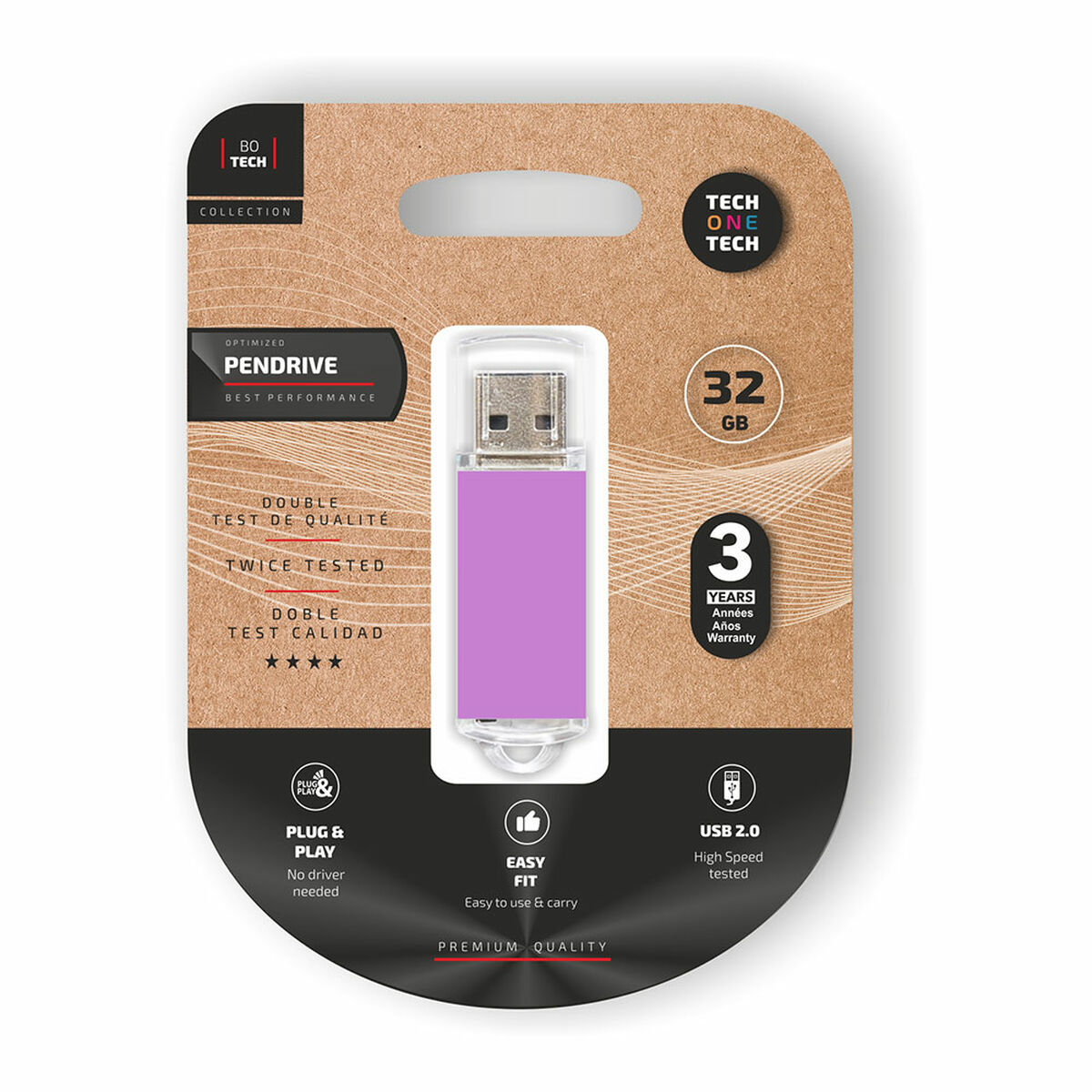 Memoria USB Tech One Tech Porpora 32 GB 2 S7927412_0