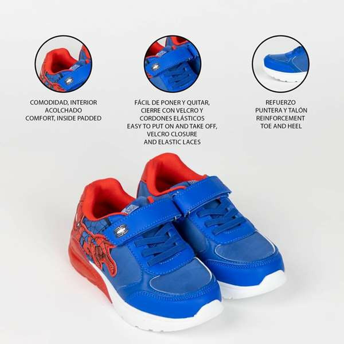 Scarpe Sportive con LED Spider-Man Blu scuro 29 4 S2446517_2