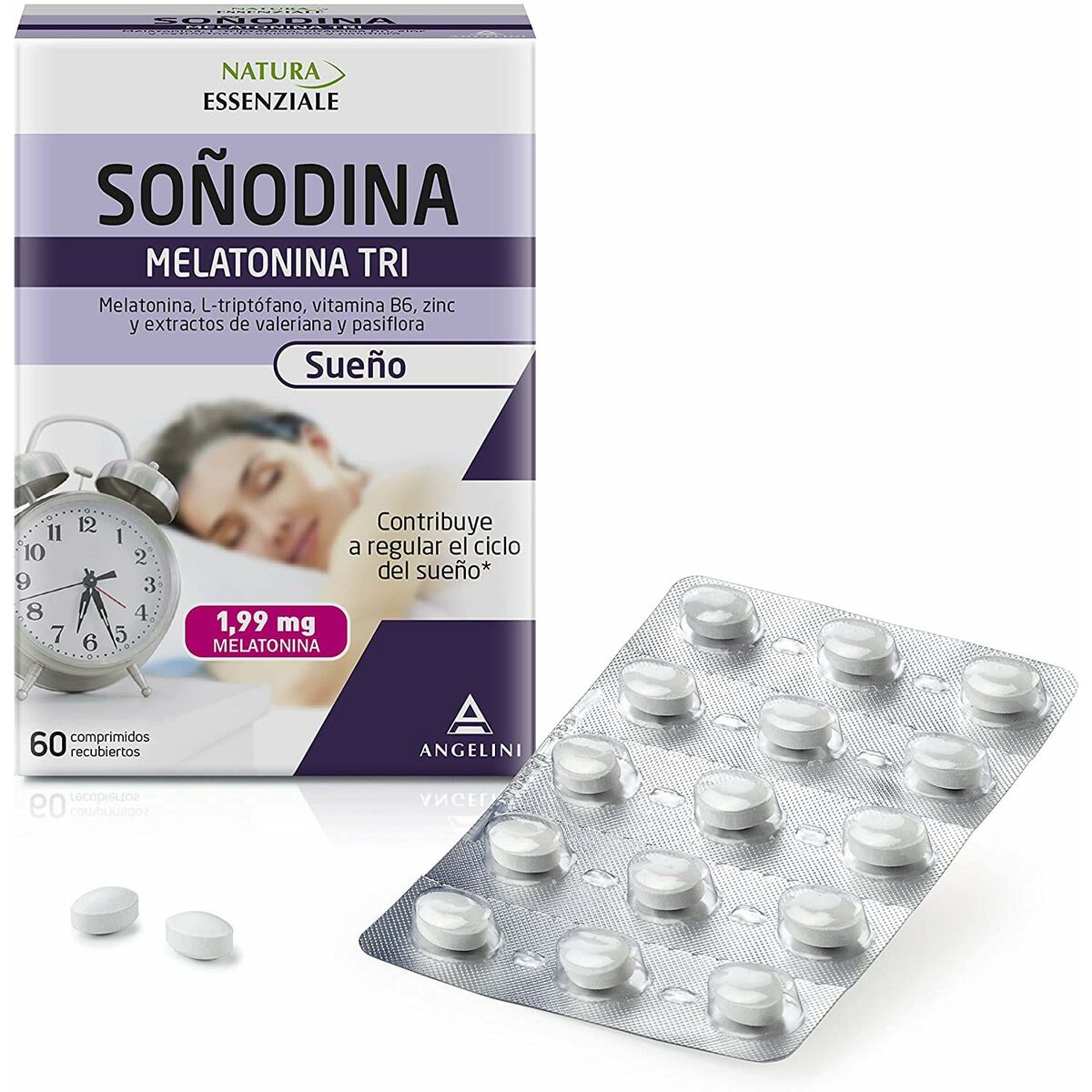 Integratore per Insonnia Natura Essenziale Soñodina Calm Melatonina 60 Unità 3 S05115294_1