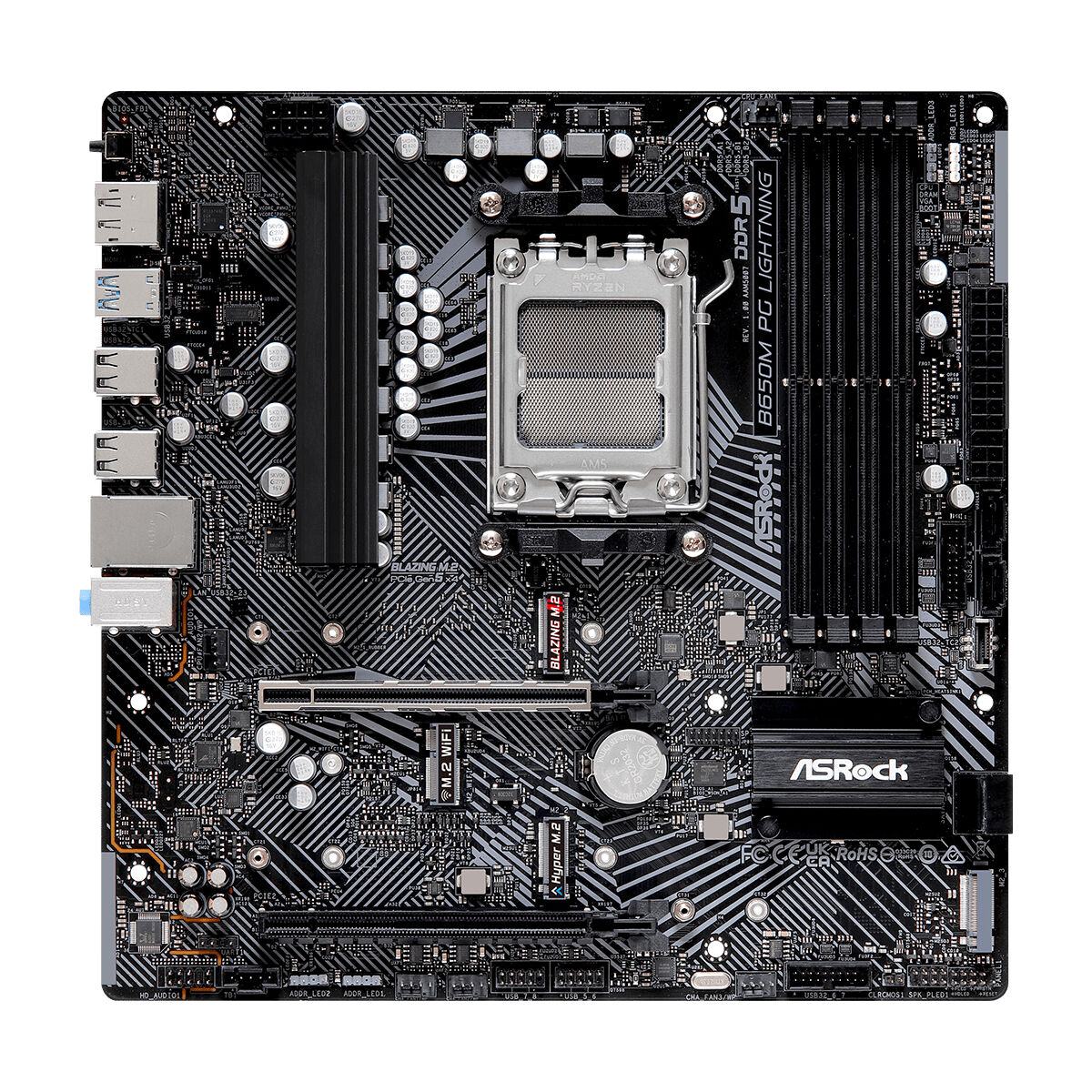 Scheda Madre ASRock B650M PG LIGHTNING AMD B650 AMD AM5 3 M0306082_1
