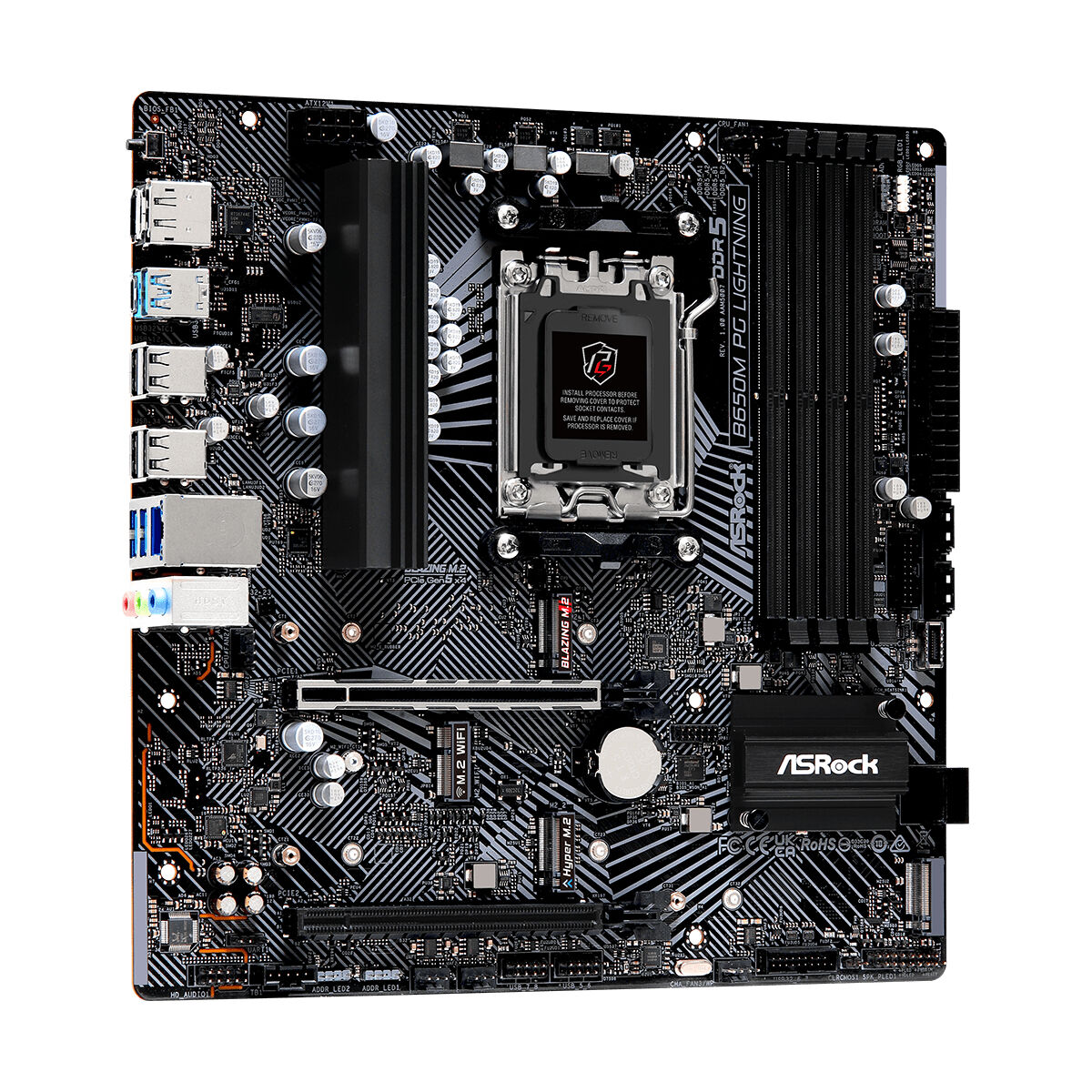 Scheda Madre ASRock B650M PG LIGHTNING AMD B650 AMD AM5 5 M0306082_3