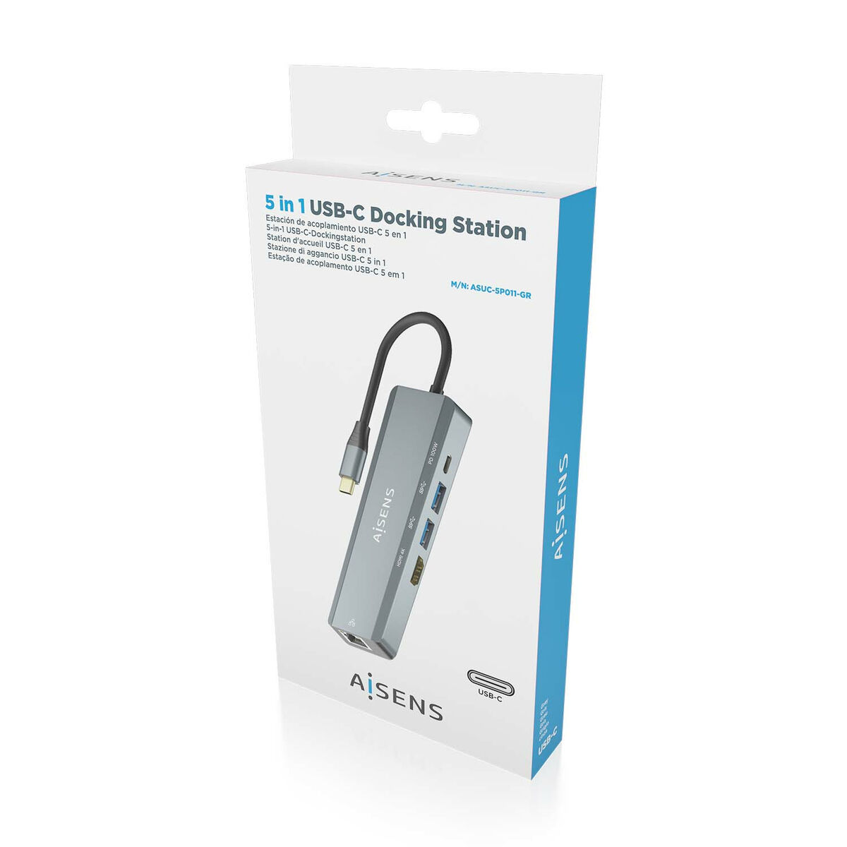 Hub USB Aisens ASUC-5P011-GR Grigio 6 S55286572_4